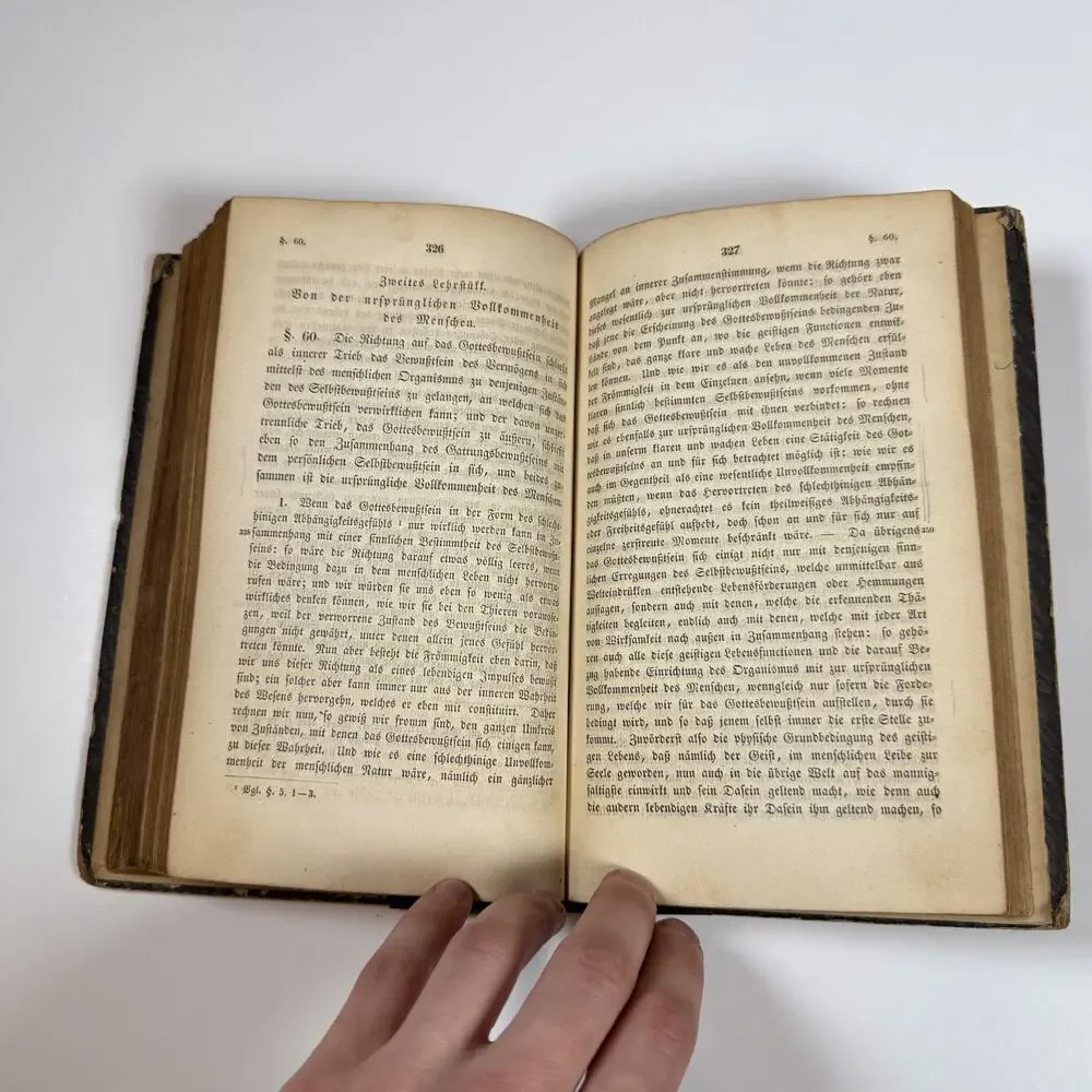 Christian Faith by F Schleiermacher 1842 Antique Book Ger Lng